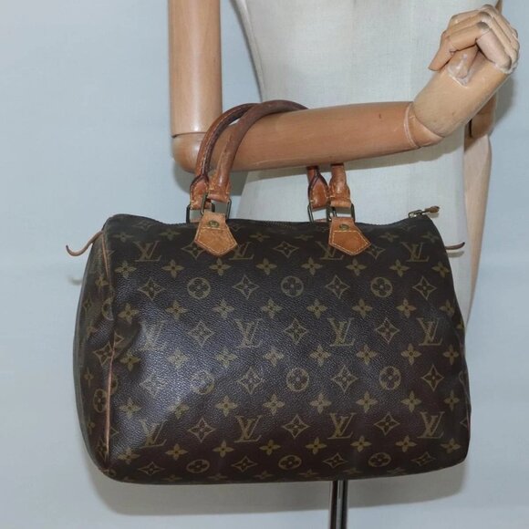 LOUIS VUITTON Monogram Speedy 30 Hand Bag - Picture 1 of 15